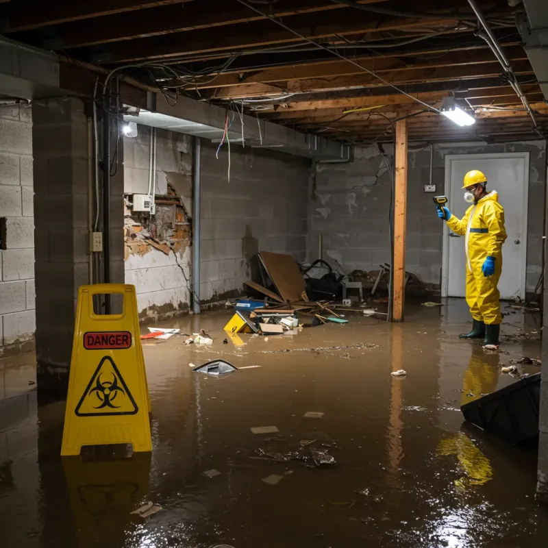 Flooded Basement Electrical Hazard in Sugar Hill, GA Property